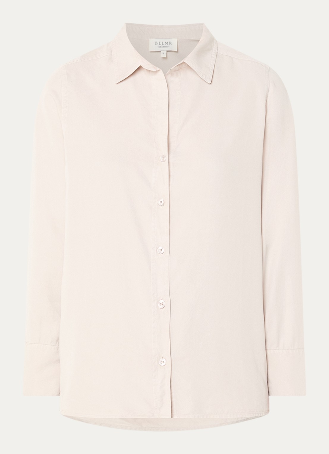 Marley blouse met kraag - voorkant lichtgrijs