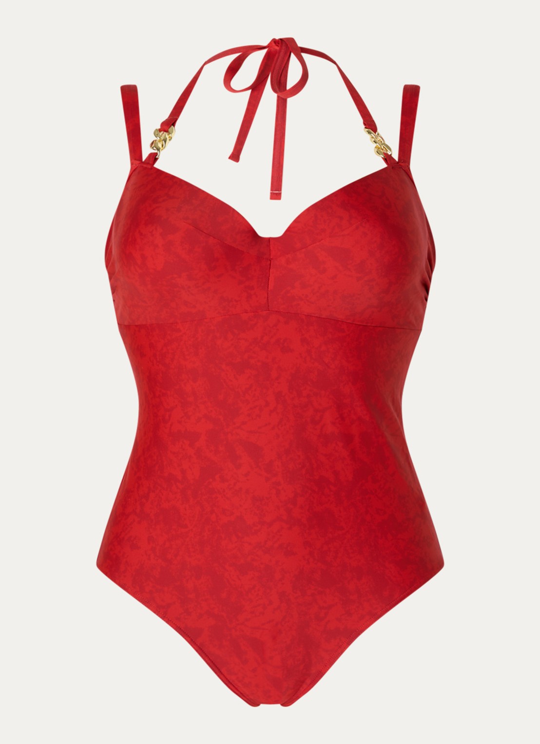 Marlies Dekkers Acapulco voorgevormd badpak met print - voorkant 4 rood