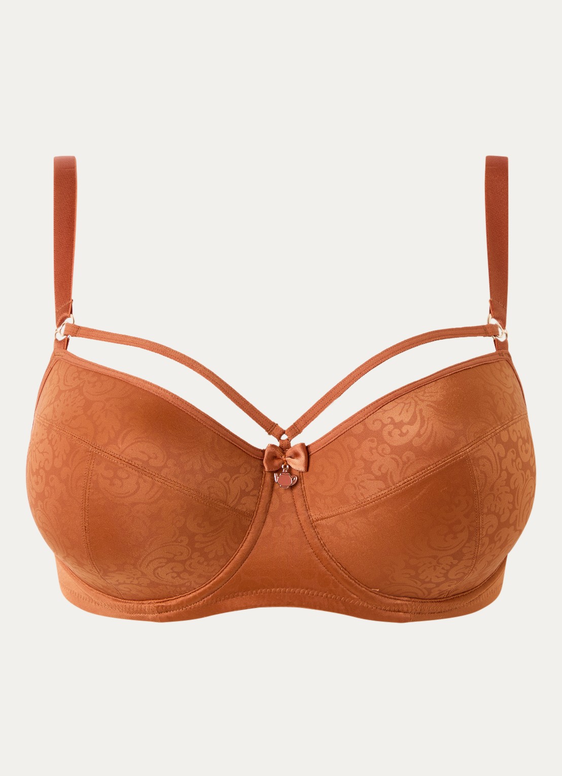 Marlies Dekkers Balconette bh met print - voorkant 3 cognac