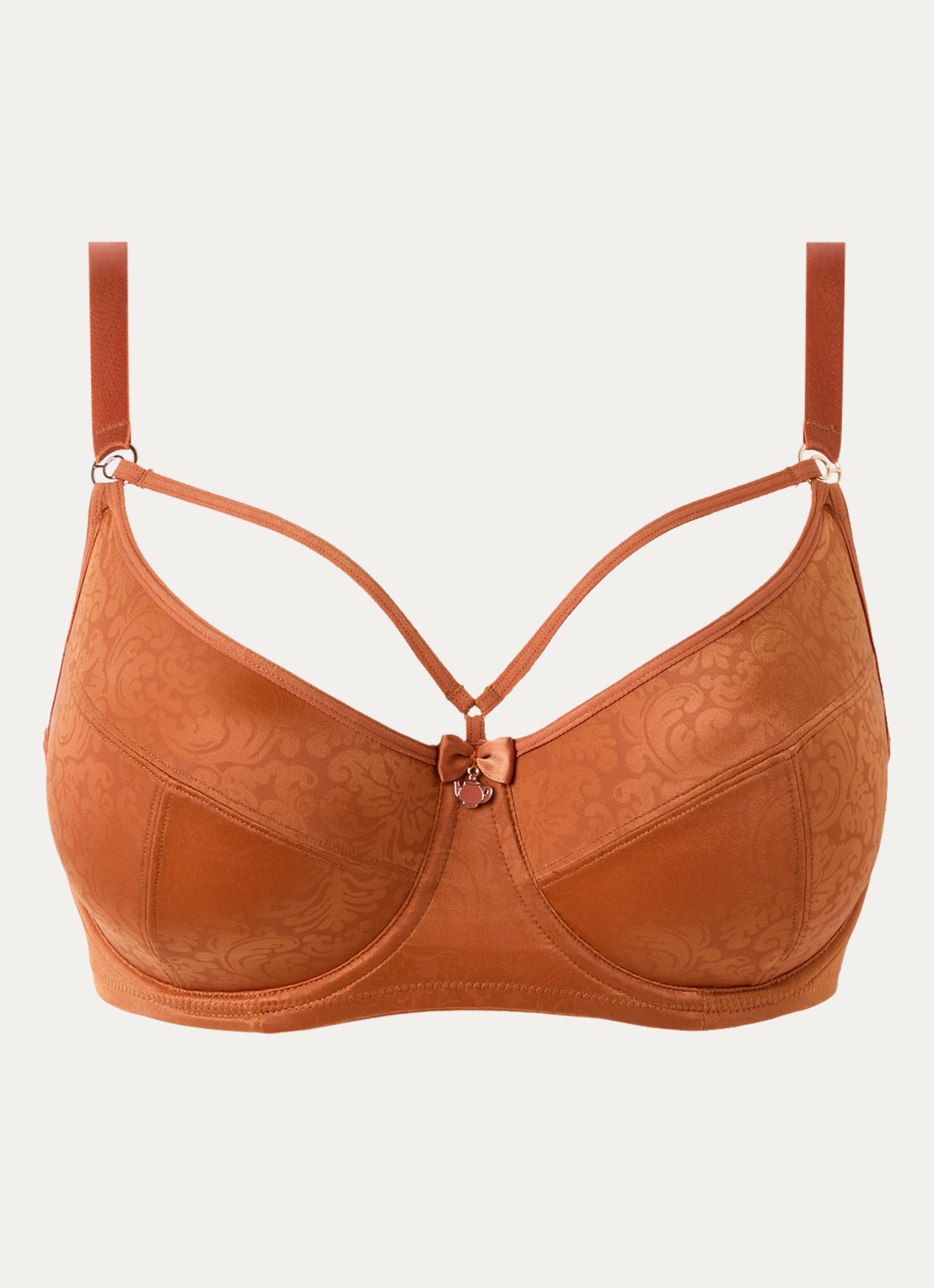 Marlies Dekkers Balconette bh met print - voorkant 4 cognac