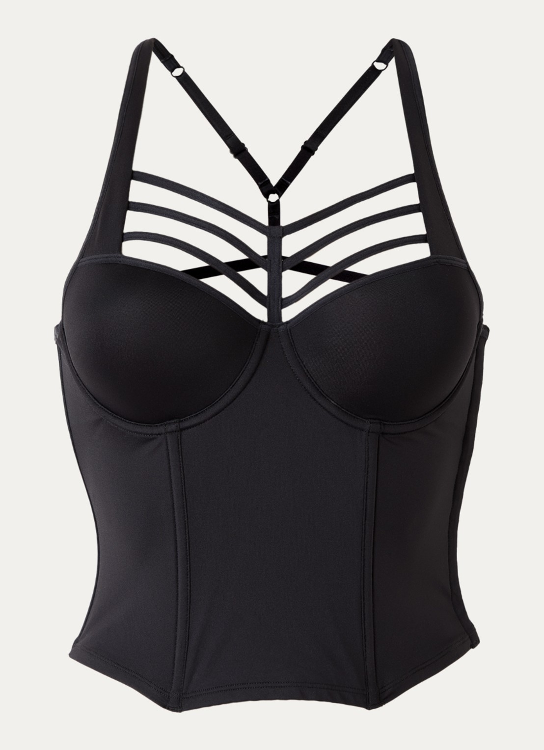 Marlies Dekkers Bustier met racerback - voorkant zwart