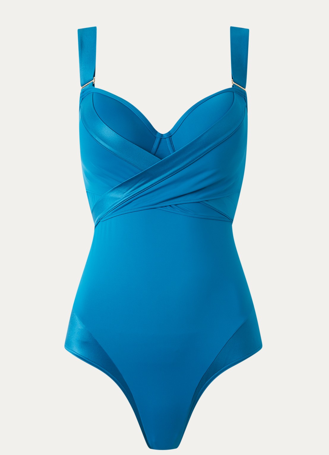 Marlies Dekkers Cache coeur badpak met voorgevormde cups - voorkant 3 petrol
