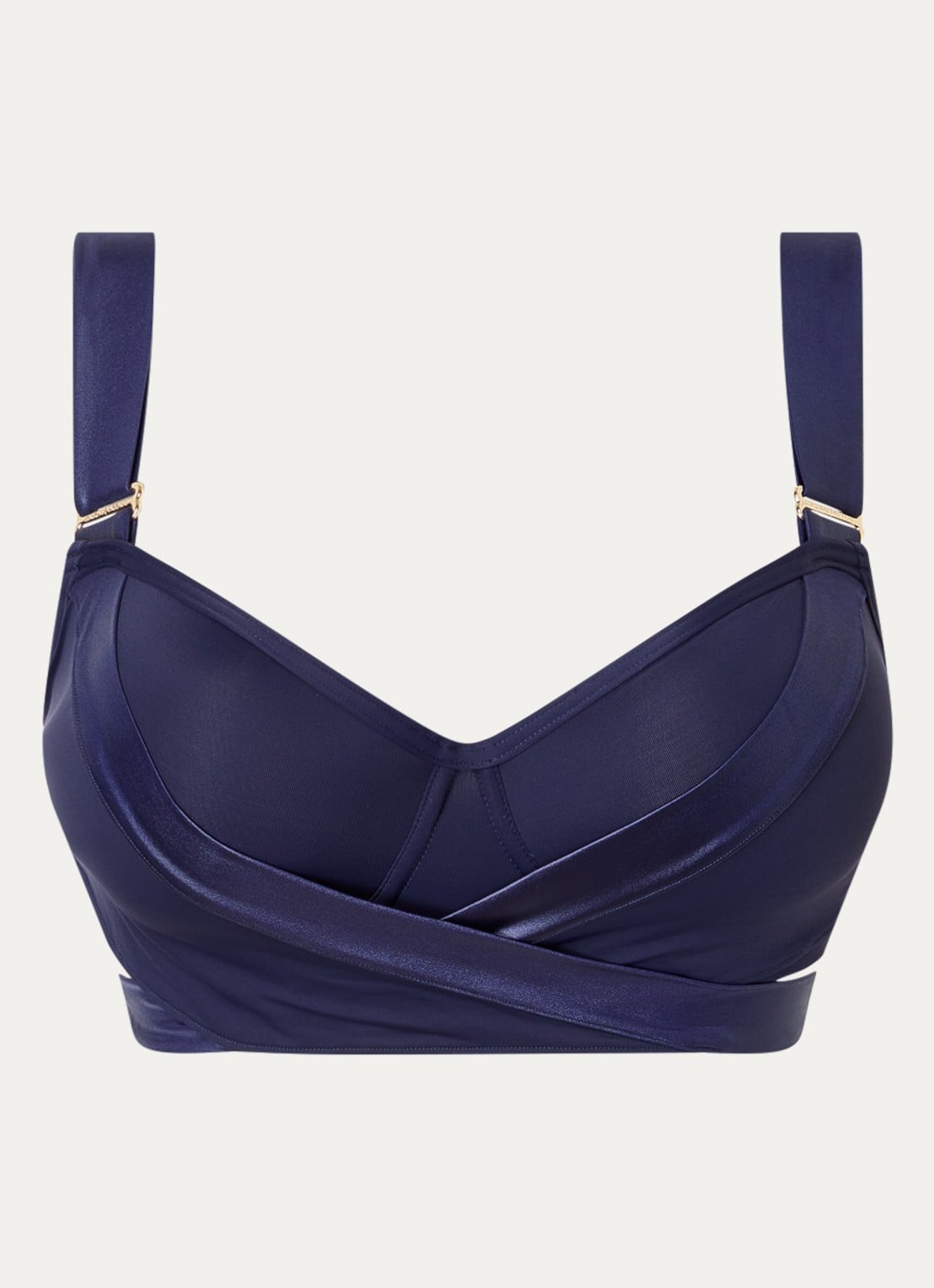 Marlies Dekkers Cache Coeur balconette bikinitop met beugelondersteuning - voorkant donkerblauw
