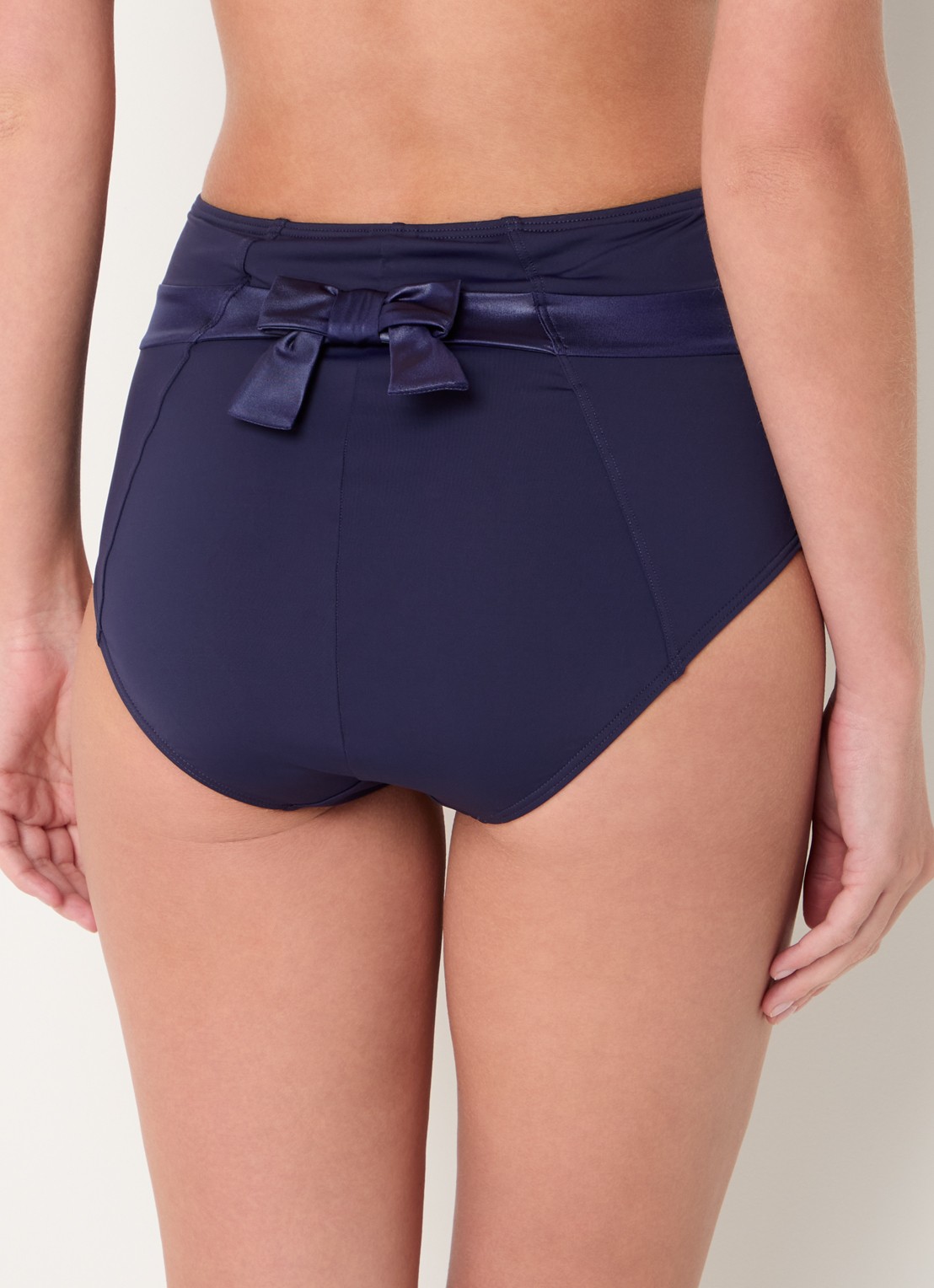 Marlies Dekkers Cache Coeur high waisted bikinislip - achterkant donkerblauw