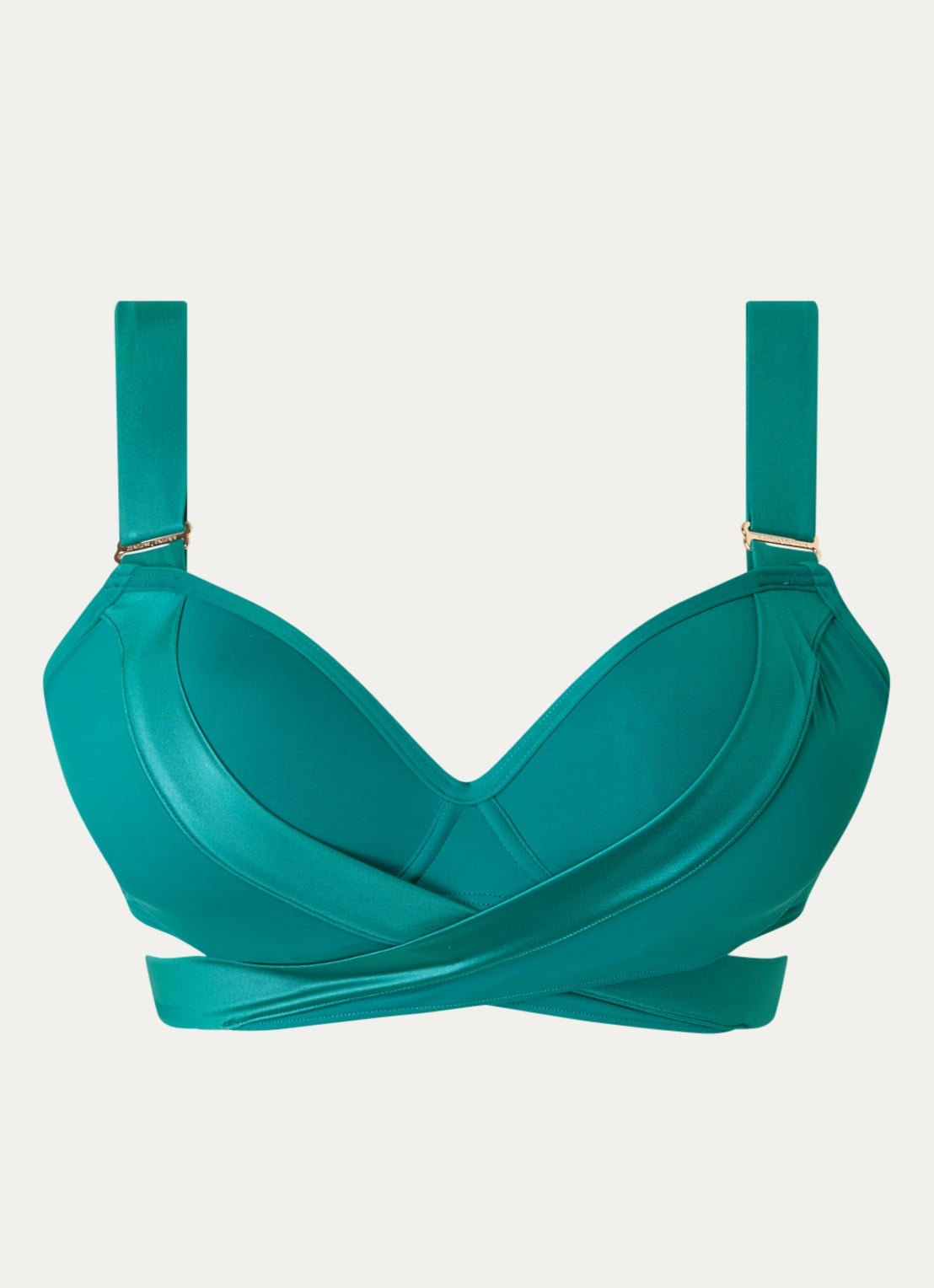 Marlies Dekkers Cache Coeur push-up bikinitop met beugelondersteuning - voorkant 4 zeegroen