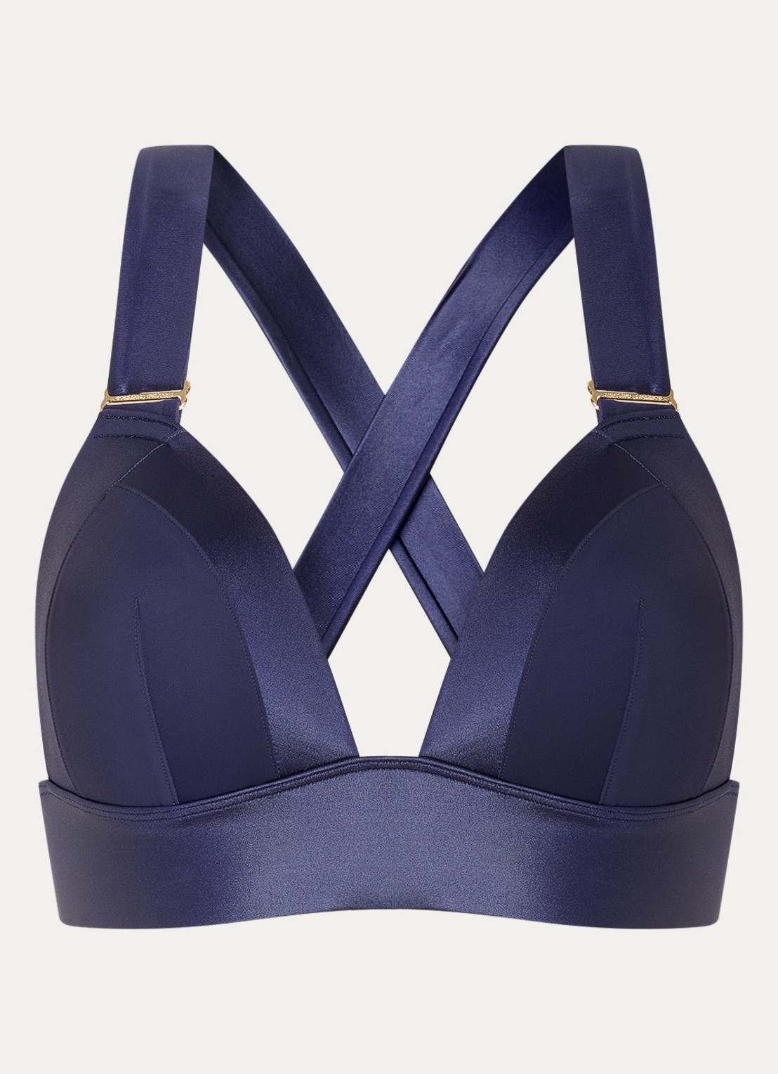 Marlies Dekkers Cache Coeur voorgevormde bralette bikinitop - voorkant 2 donkerblauw