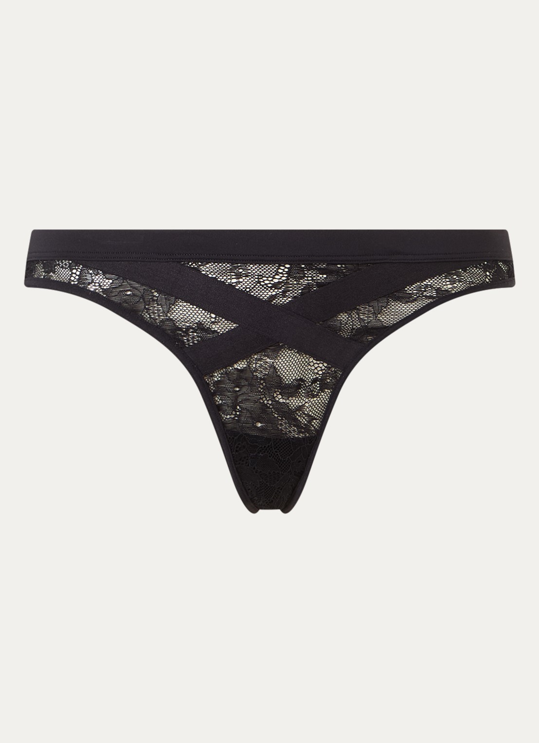 Marlies Dekkers Cypher slip van kant - voorkant zwart