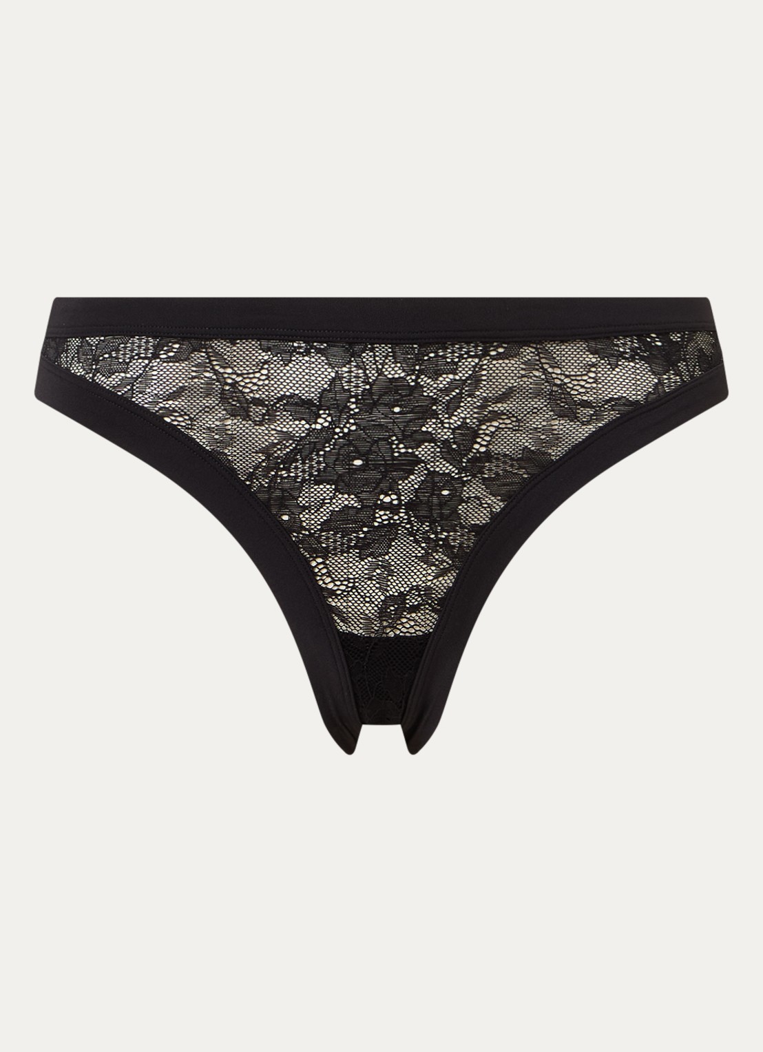 Marlies Dekkers Cypher slip van kant - voorkant zwart