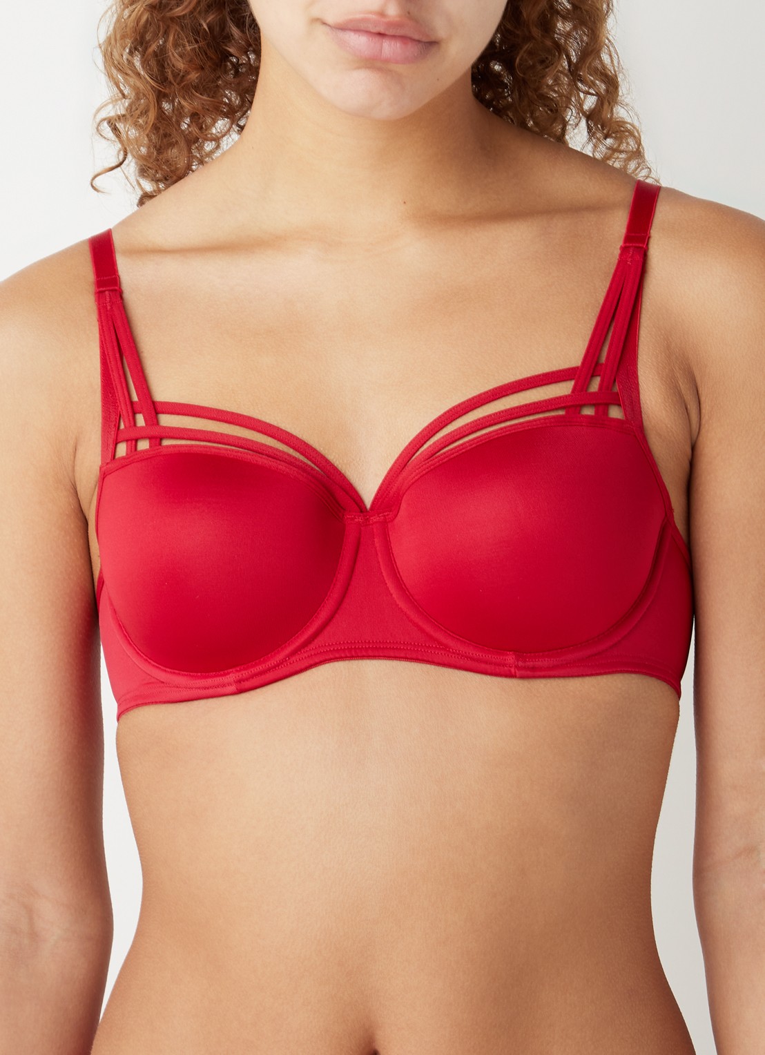 Marlies Dekkers Dame de Paris balconette bh  - detail 3 steenrood