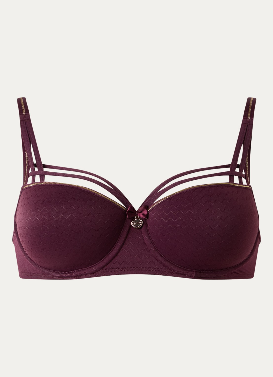 Marlies Dekkers Dame De Paris balconette bh - voorkant bordeauxrood
