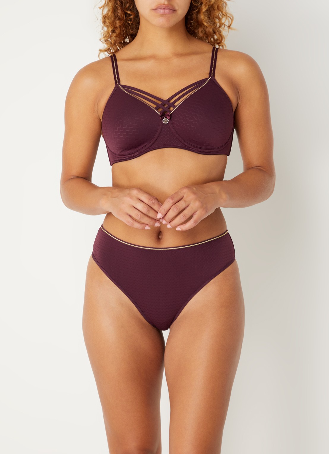 Marlies Dekkers Dame De Paris beugel bh - voorkant 3 bordeauxrood