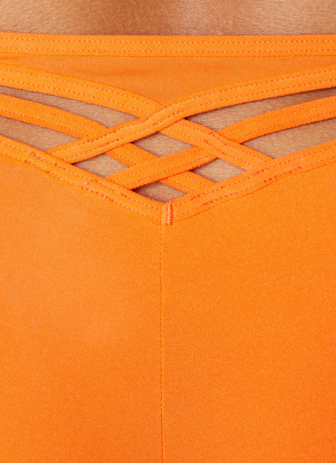 Marlies Dekkers Dame De Paris hipster met gekruiste banden - detail 3 oranjerood