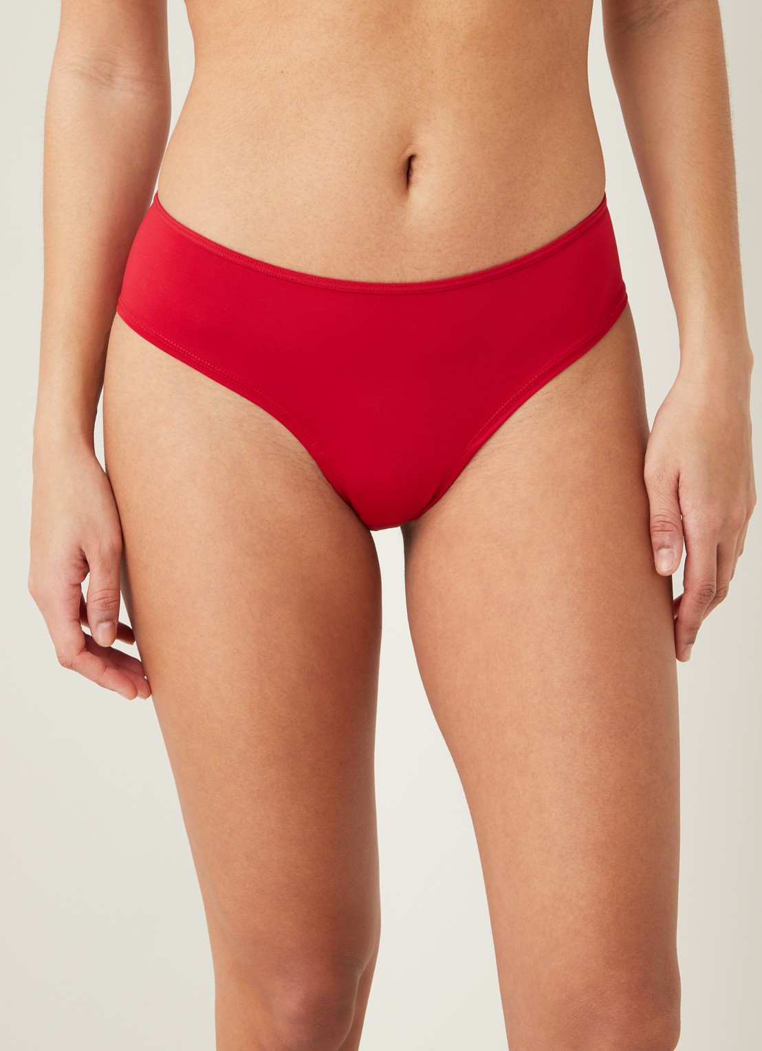 Marlies Dekkers Dame De Paris hipster met opengewerkte details - detail 2 steenrood