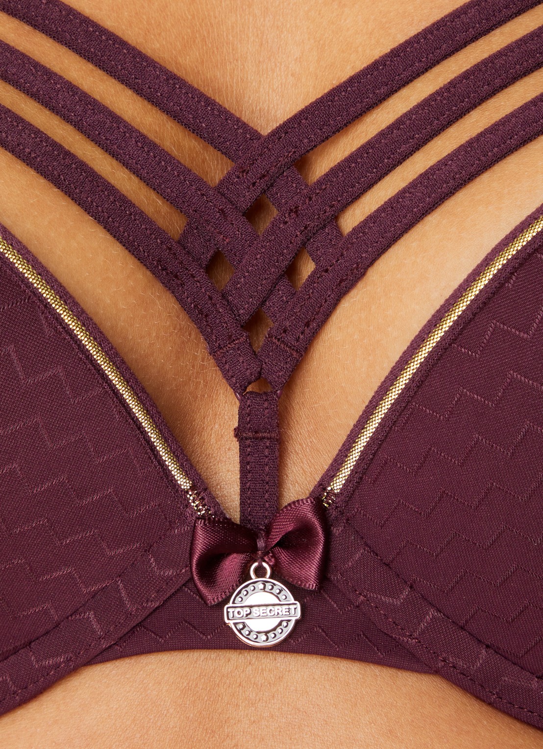 Marlies Dekkers Dame De Paris push-up bh - detail 5 bordeauxrood
