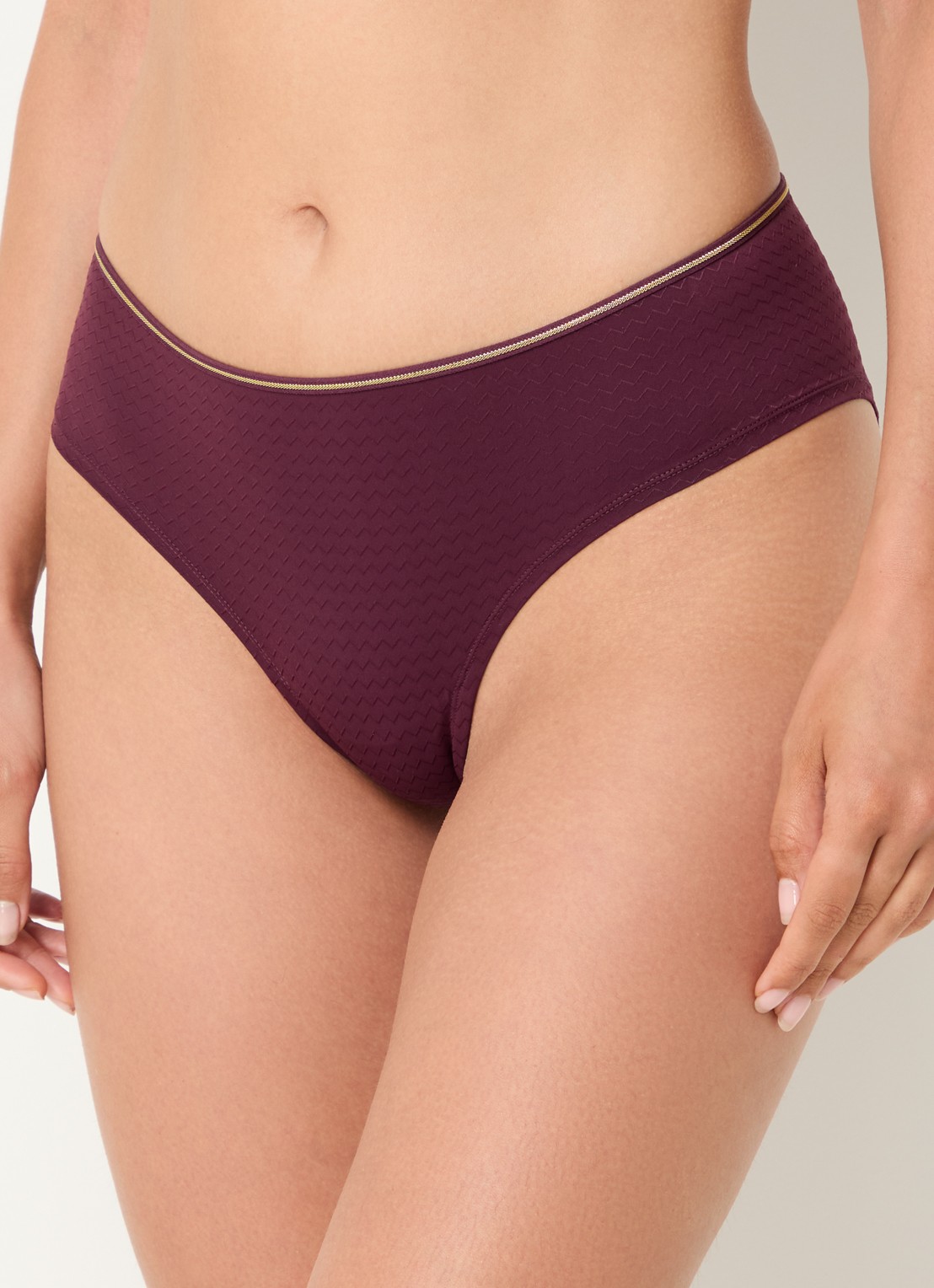 Marlies Dekkers Dame De Paris slip - detail 4 aubergine