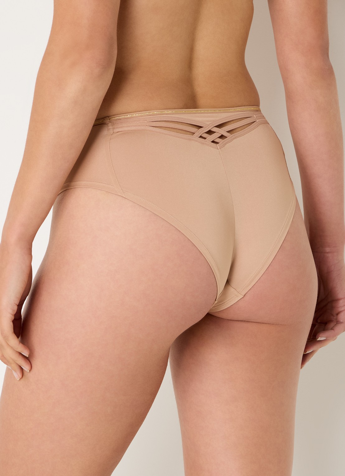 Marlies Dekkers Dame De Paris slip - achterkant camel