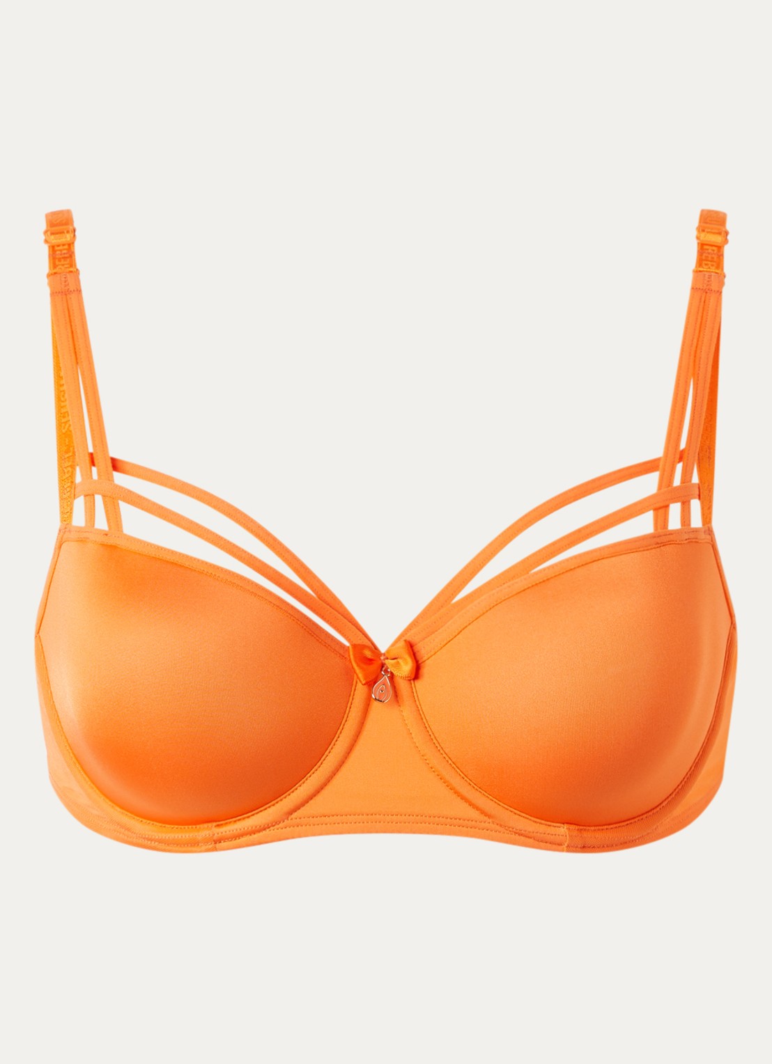 Marlies Dekkers Dame De Paris voorgevormde balconette bh  - voorkant oranjerood