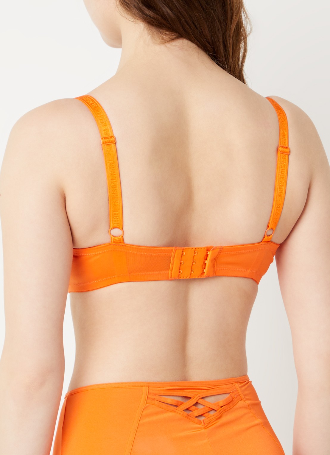 Marlies Dekkers Dame De Paris voorgevormde balconette bh  - achterkant oranjerood