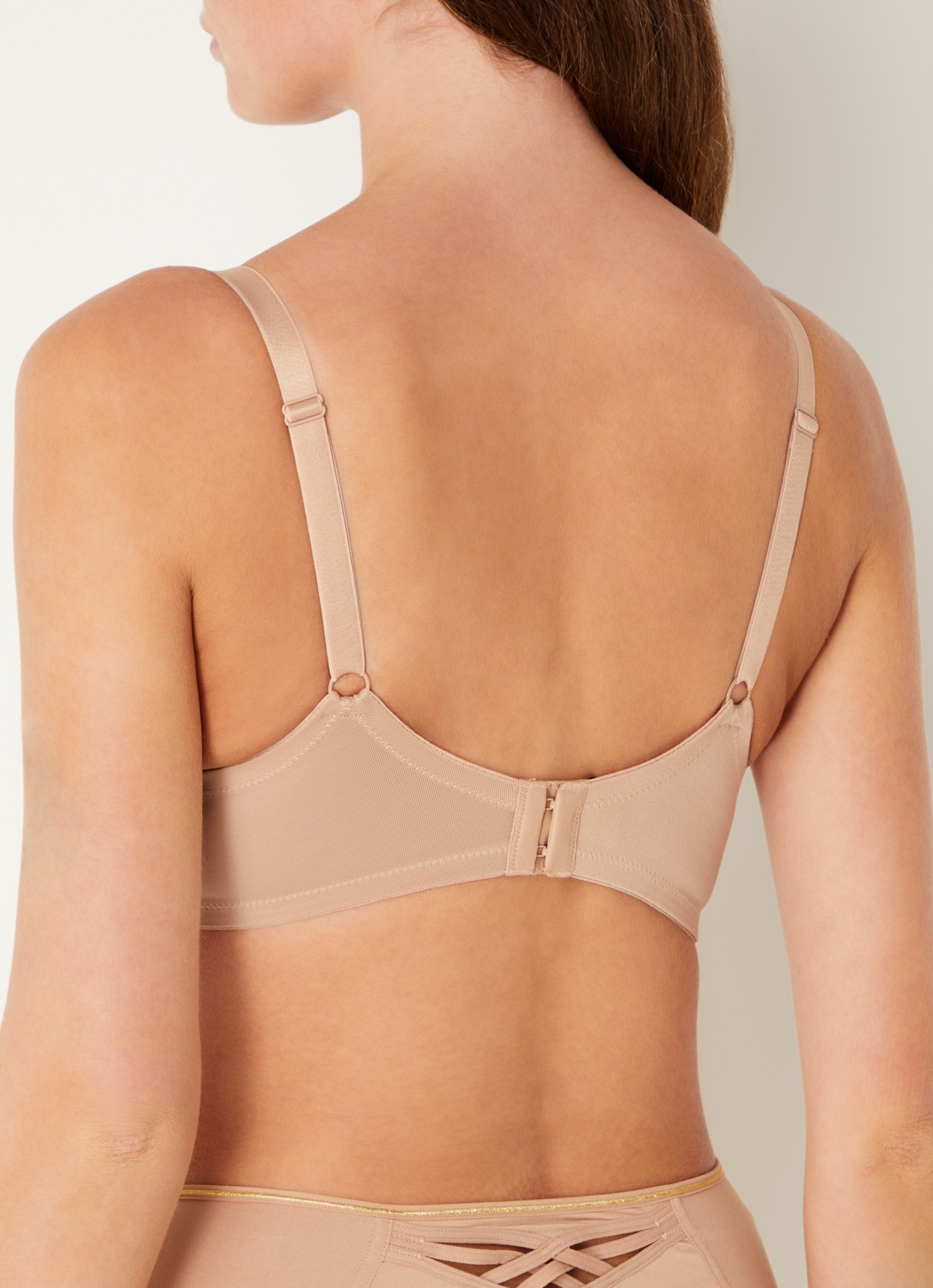 Marlies Dekkers Dame De Paris voorgevormde beugel bh - achterkant 3 beige