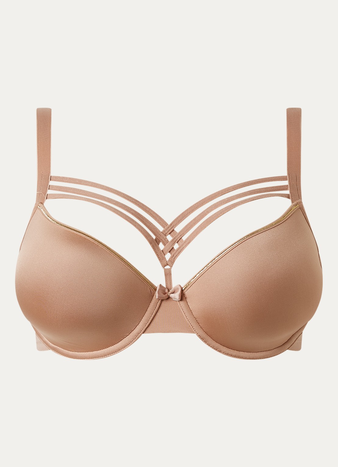 Marlies Dekkers Dame De Paris voorgevormde beugel bh - voorkant beige