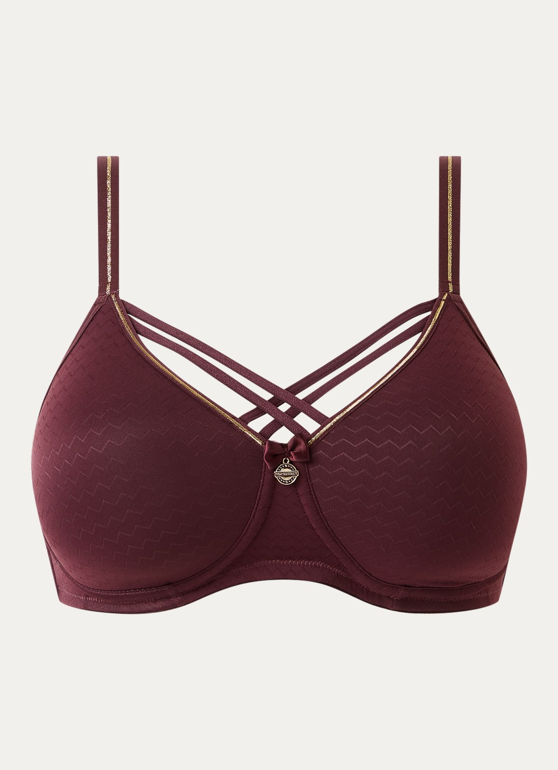 Marlies Dekkers Dame De Paris voorgevormde bh - voorkant 4 aubergine