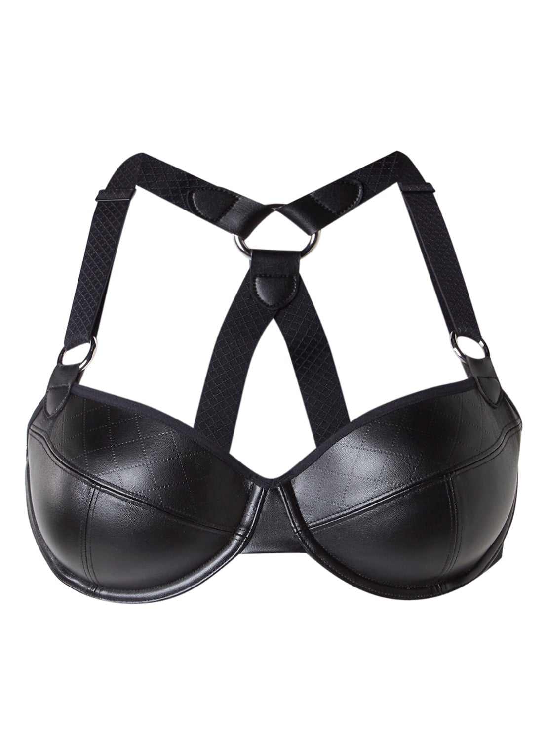 Marlies Dekkers Femme Fatale Plunge balconette bh - voorkant 2 zwart