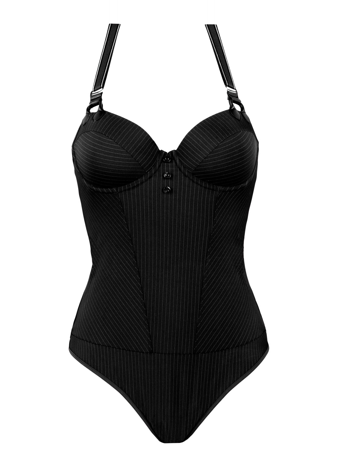 Marlies Dekkers Gloria stringbody - voorkant 3 zwart