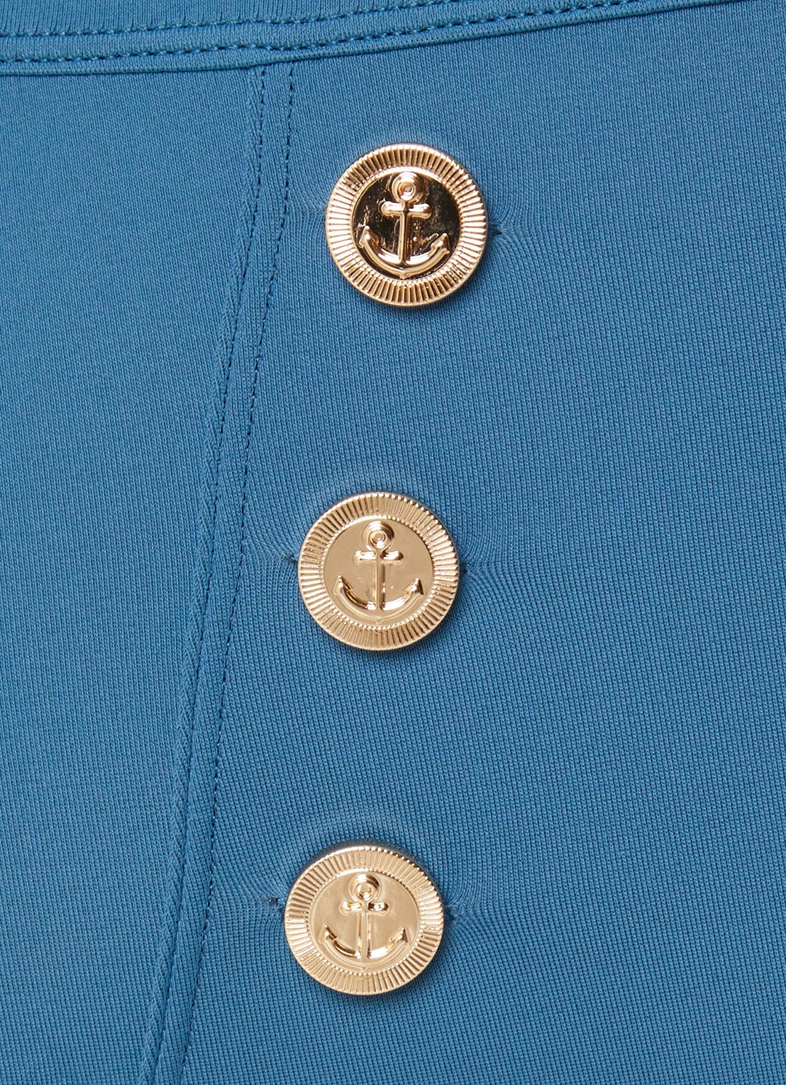 Marlies Dekkers High waisted hipster bikinislip met knoopdetail  - detail 5 petrol
