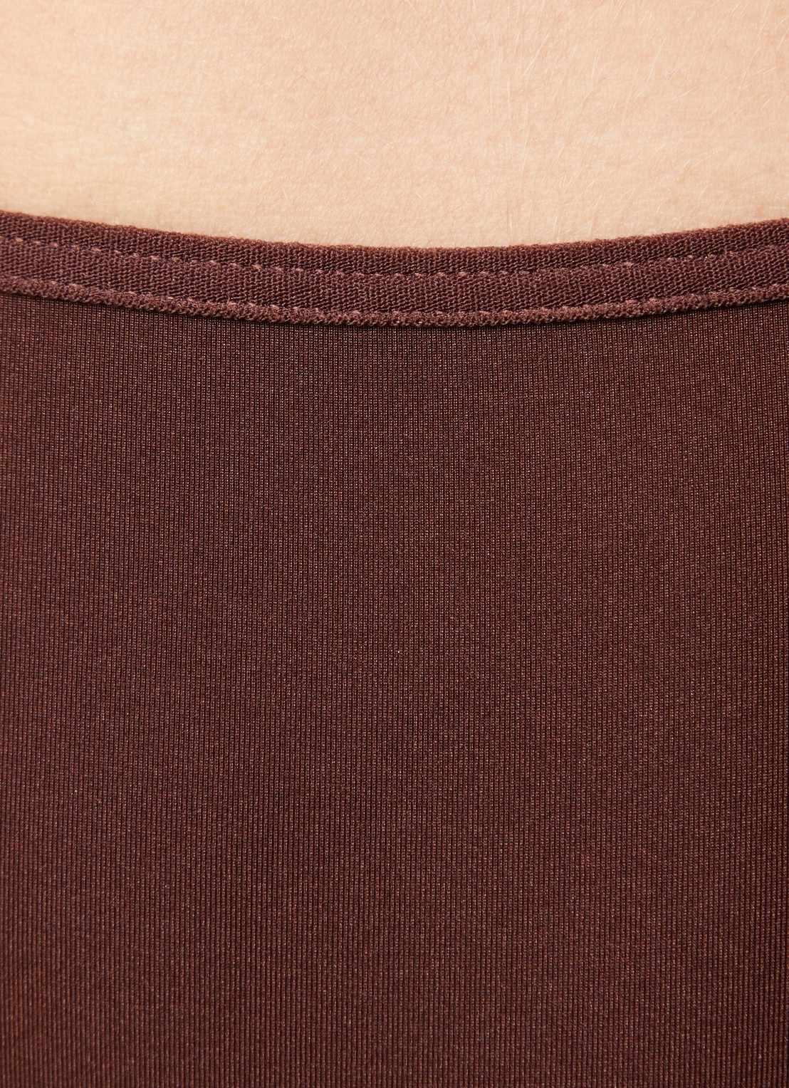 Marlies Dekkers High waisted slip met overlay van kant - detail 2 bruin