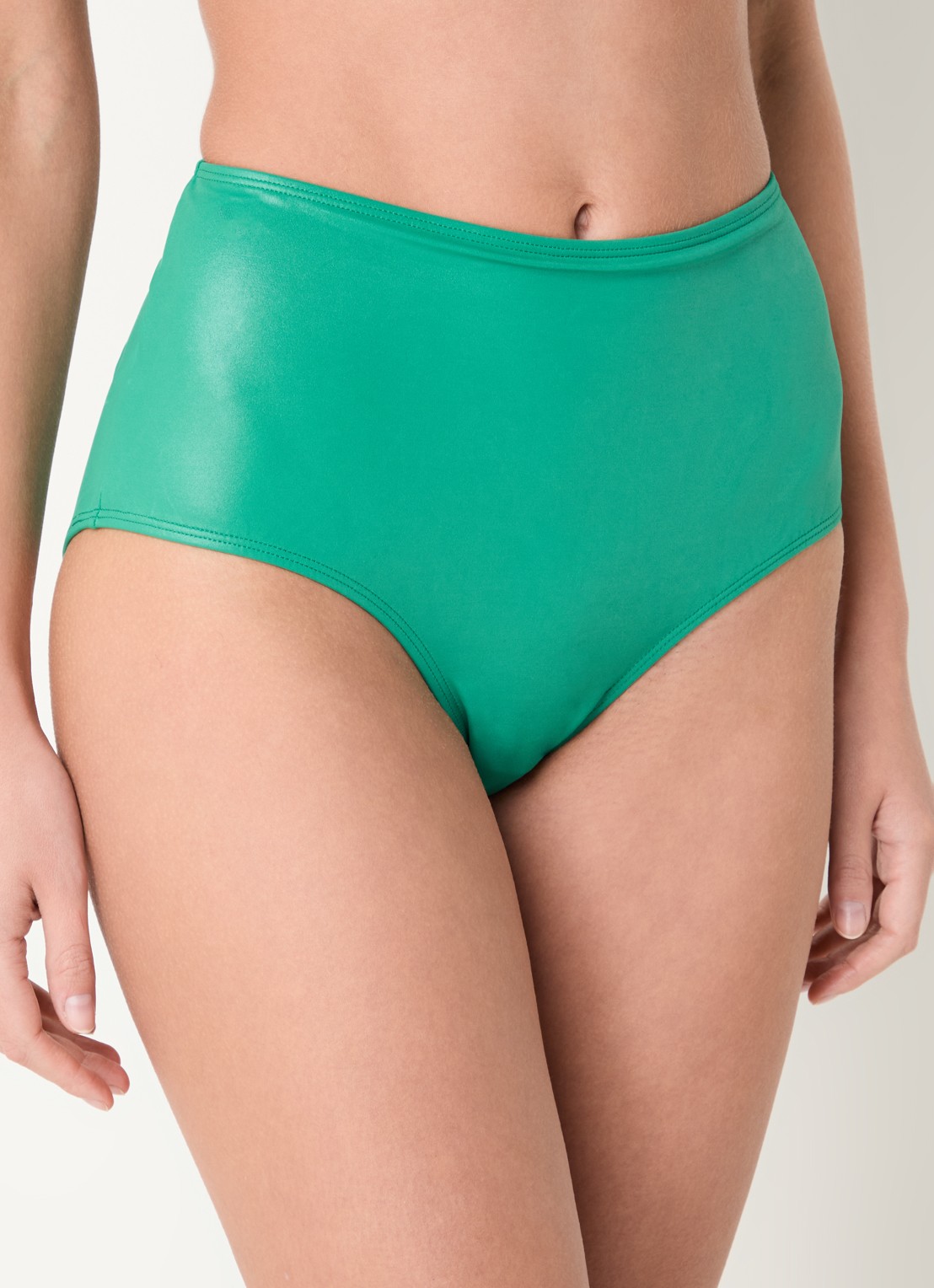 Marlies Dekkers Jet Set high waisted bikinislip - detail groen