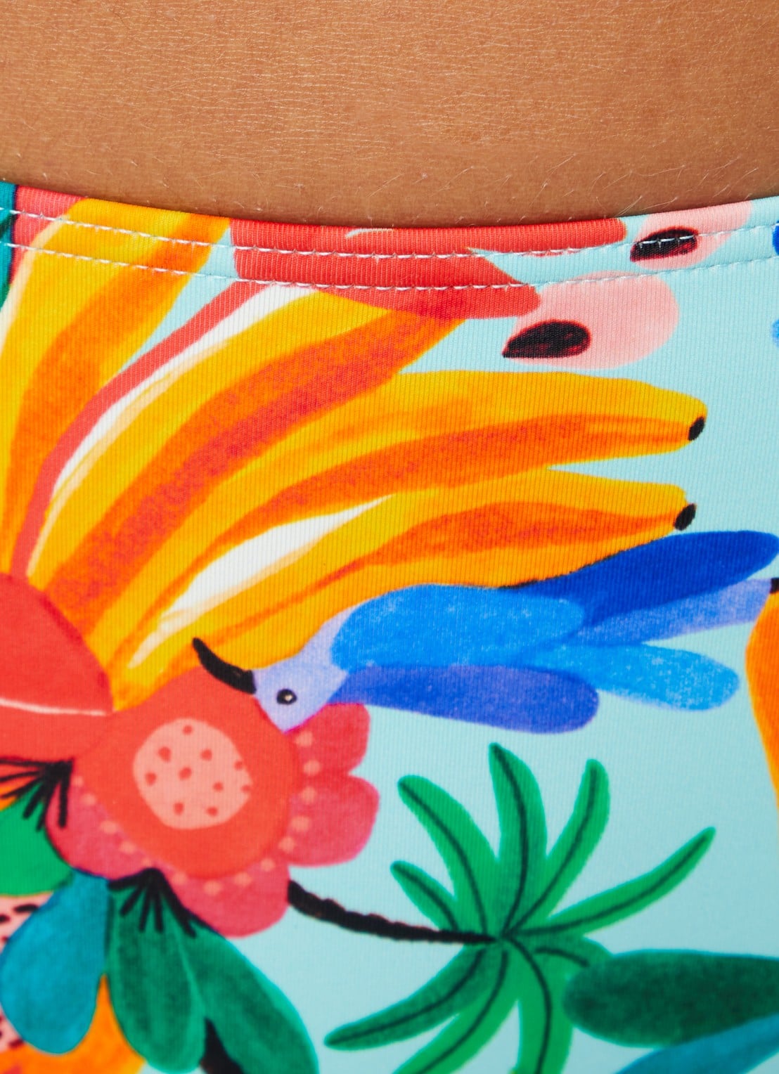 Marlies Dekkers Paradisa hipster bikinislip met print - detail 2 lichtblauw