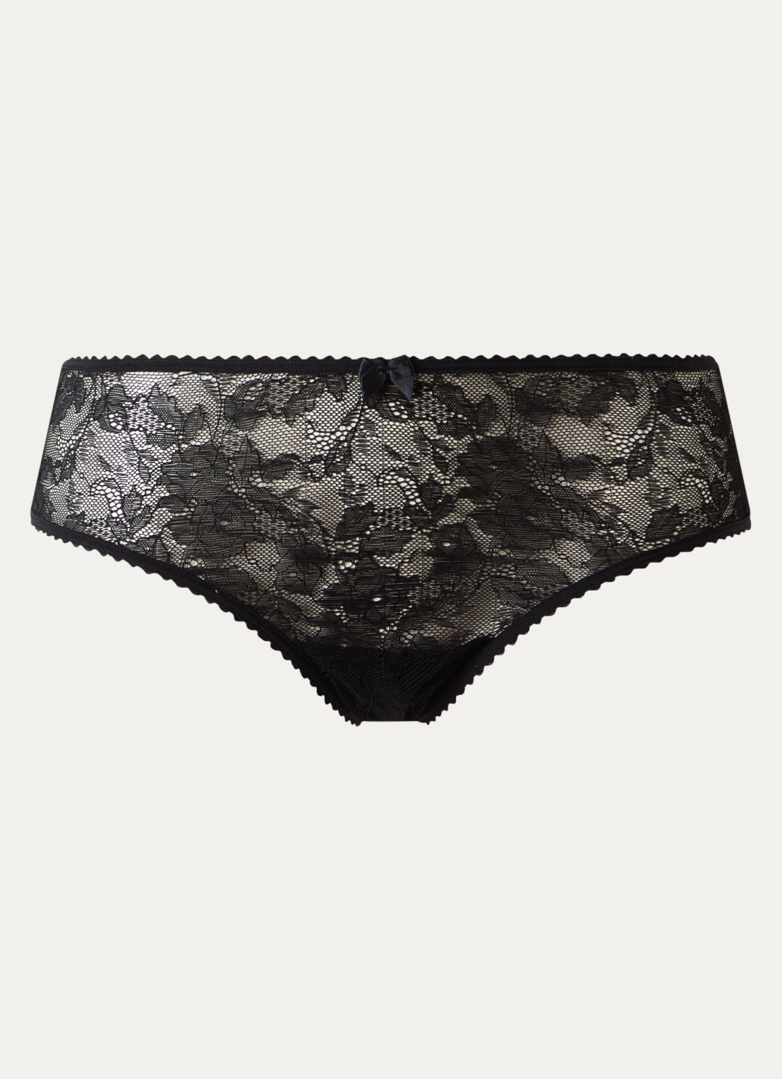 Marlies Dekkers Peekaboo slip van kant - voorkant zwart