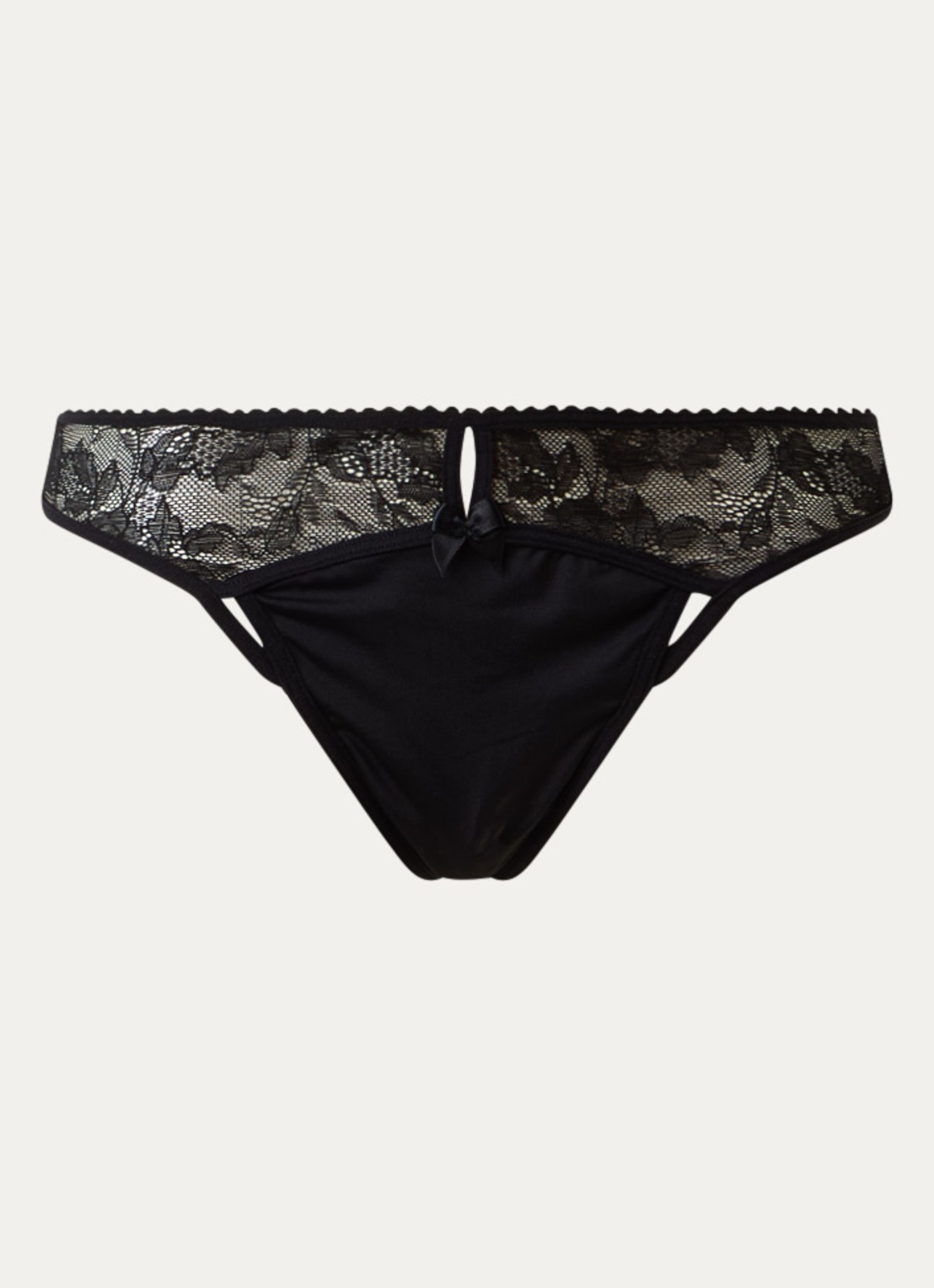 Marlies Dekkers Peekaboo tanga van kant - voorkant 2 zwart