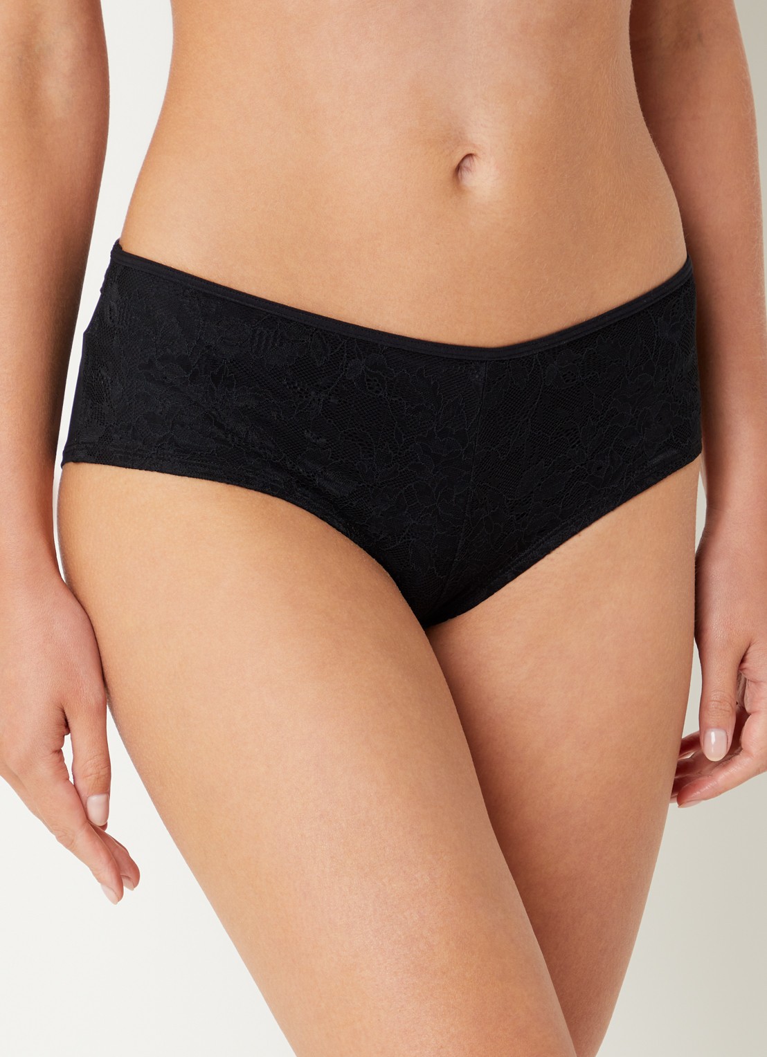 Marlies Dekkers Space Odyessey hipster met kant - voorkant 3 zwart