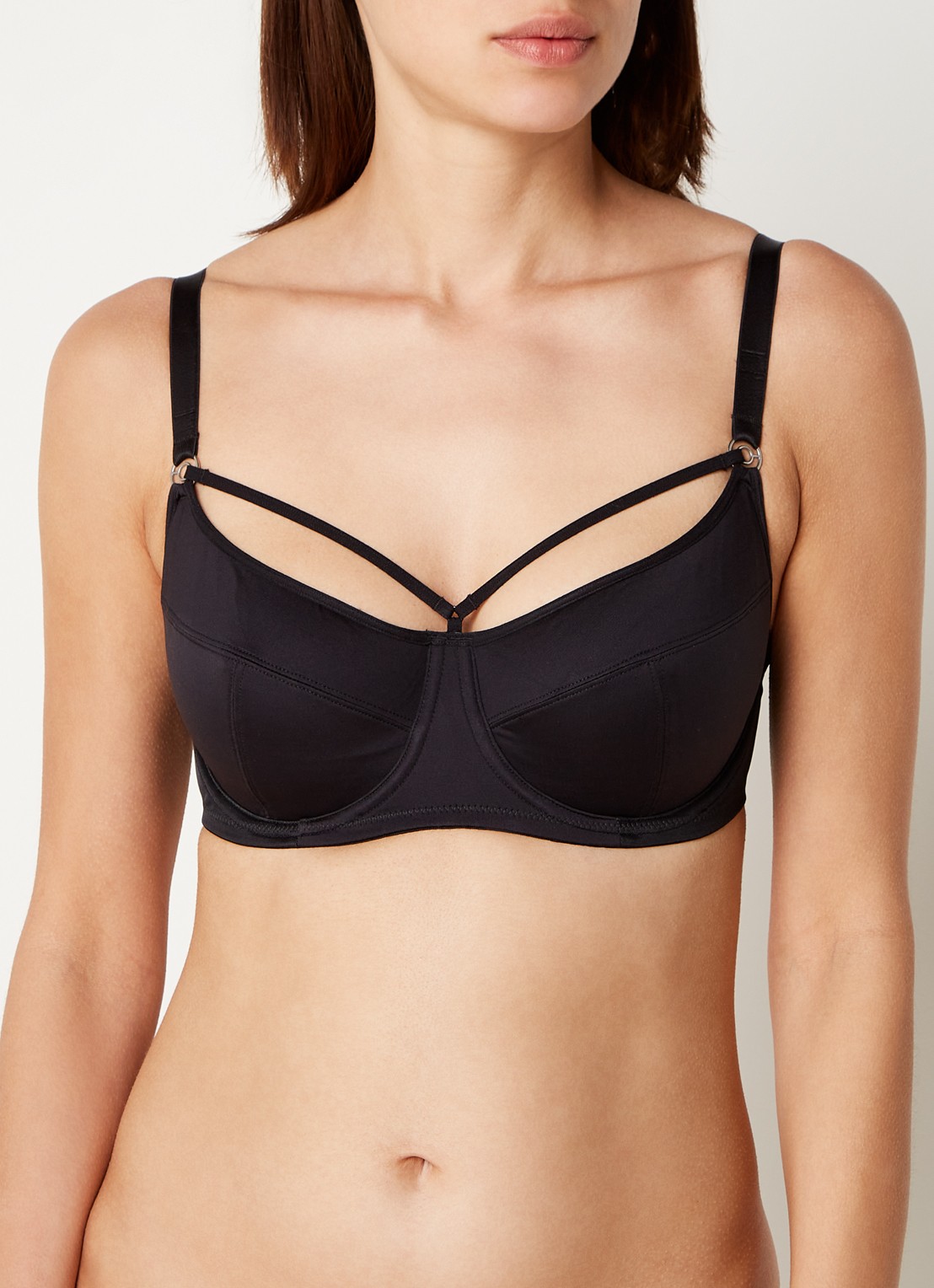 Marlies Dekkers Space Odyssey balconette bh met beugel - detail 3 zwart
