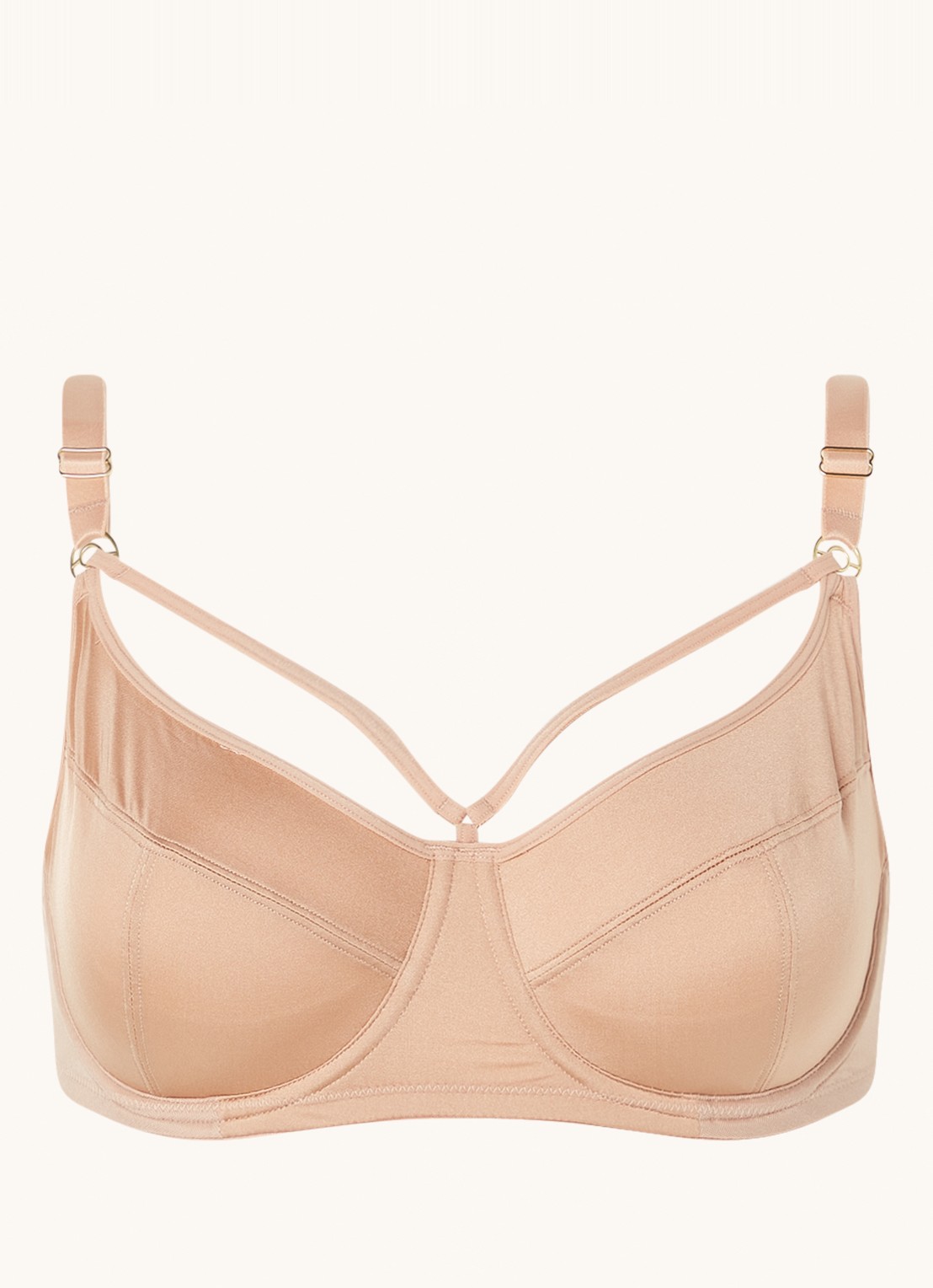 Marlies Dekkers Space Odyssey balconette bh met beugel - voorkant 3 camel