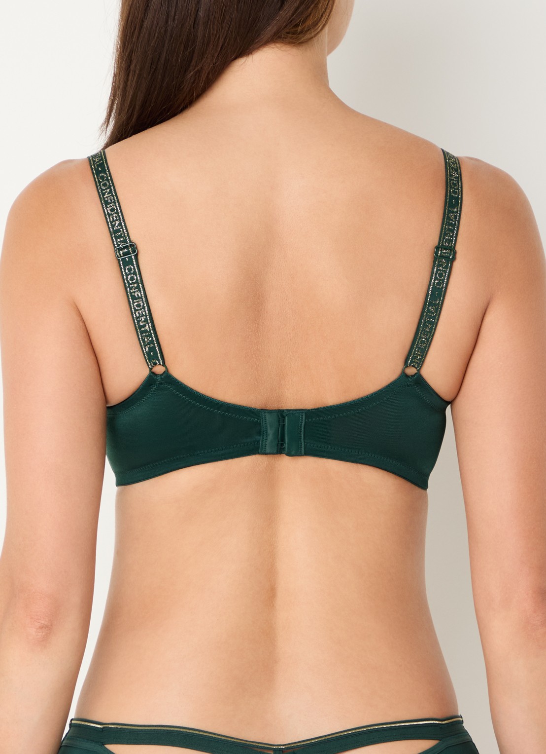 Marlies Dekkers Space Odyssey beugel bh - achterkant 2 donkergroen
