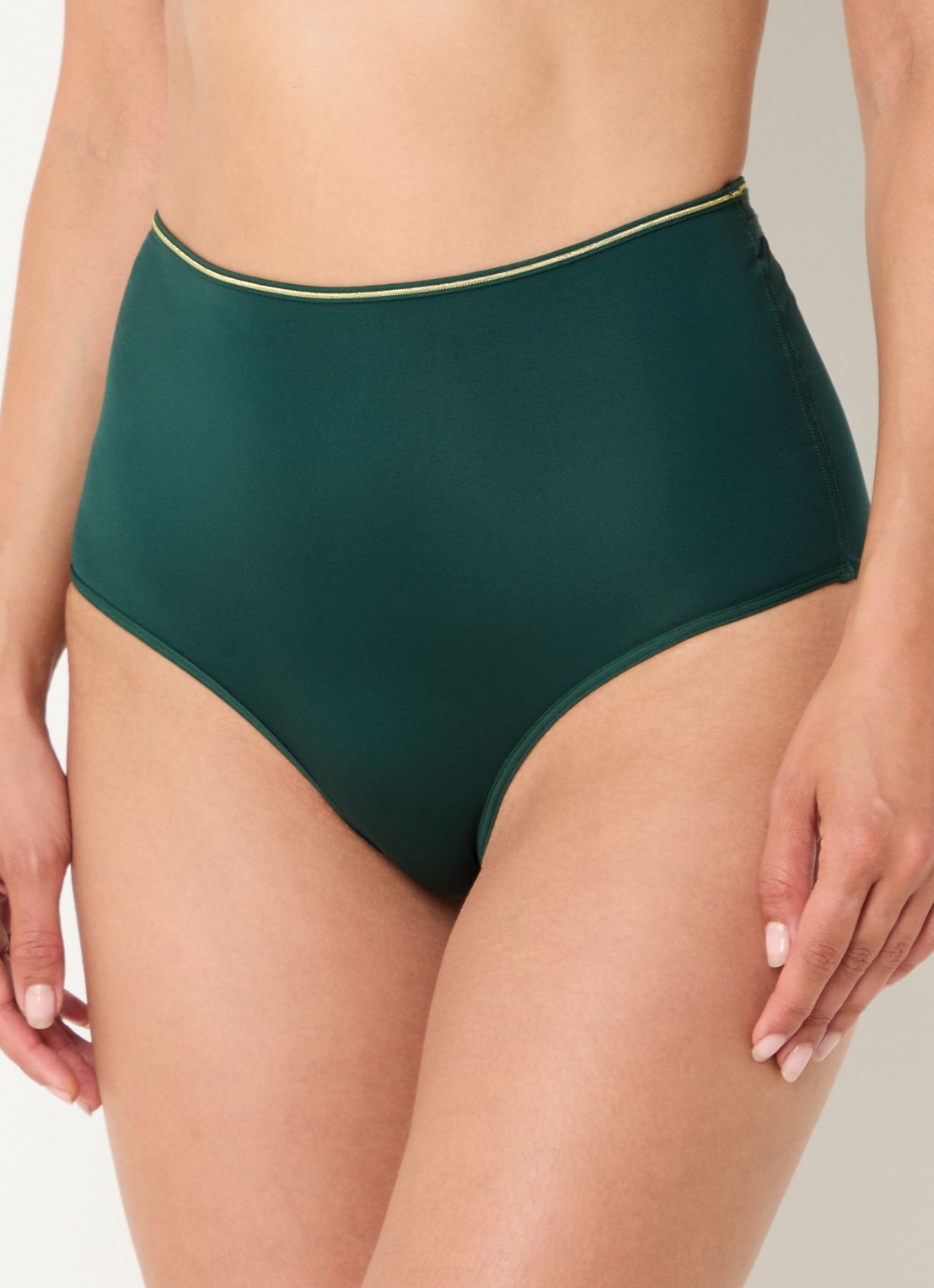 Marlies Dekkers Space Odyssey high waisted slip - detail donkergroen