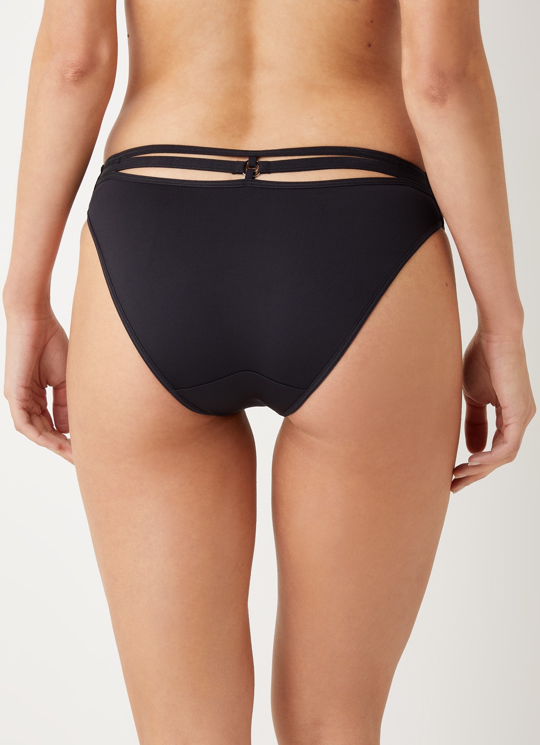 Marlies Dekkers Space Odyssey slip met opengewerkte details - achterkant 3 zwart