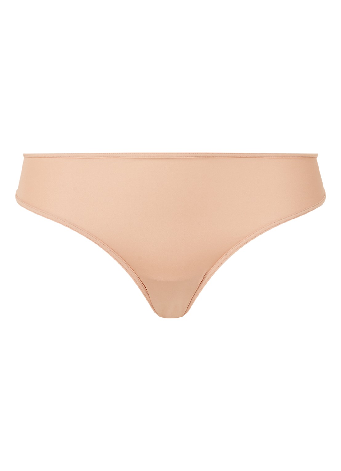 Marlies Dekkers Space Odyssey slip met opengewerkte details - voorkant camel