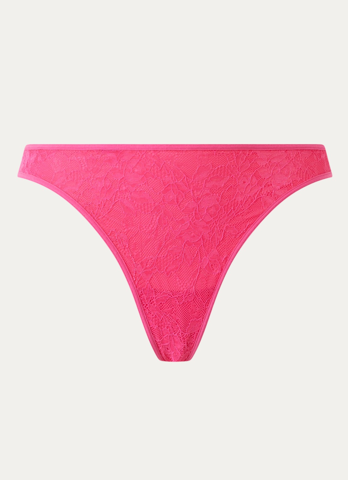 Marlies Dekkers Space Odyssey string met kant - voorkant 3 fuchsia