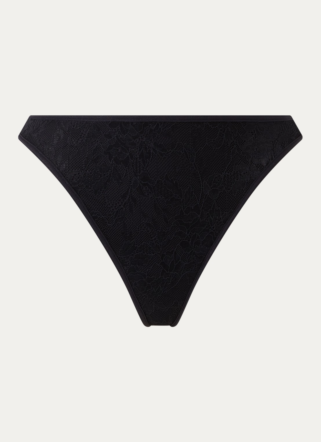 Marlies Dekkers Space Odyssey string met kant - voorkant 2 zwart