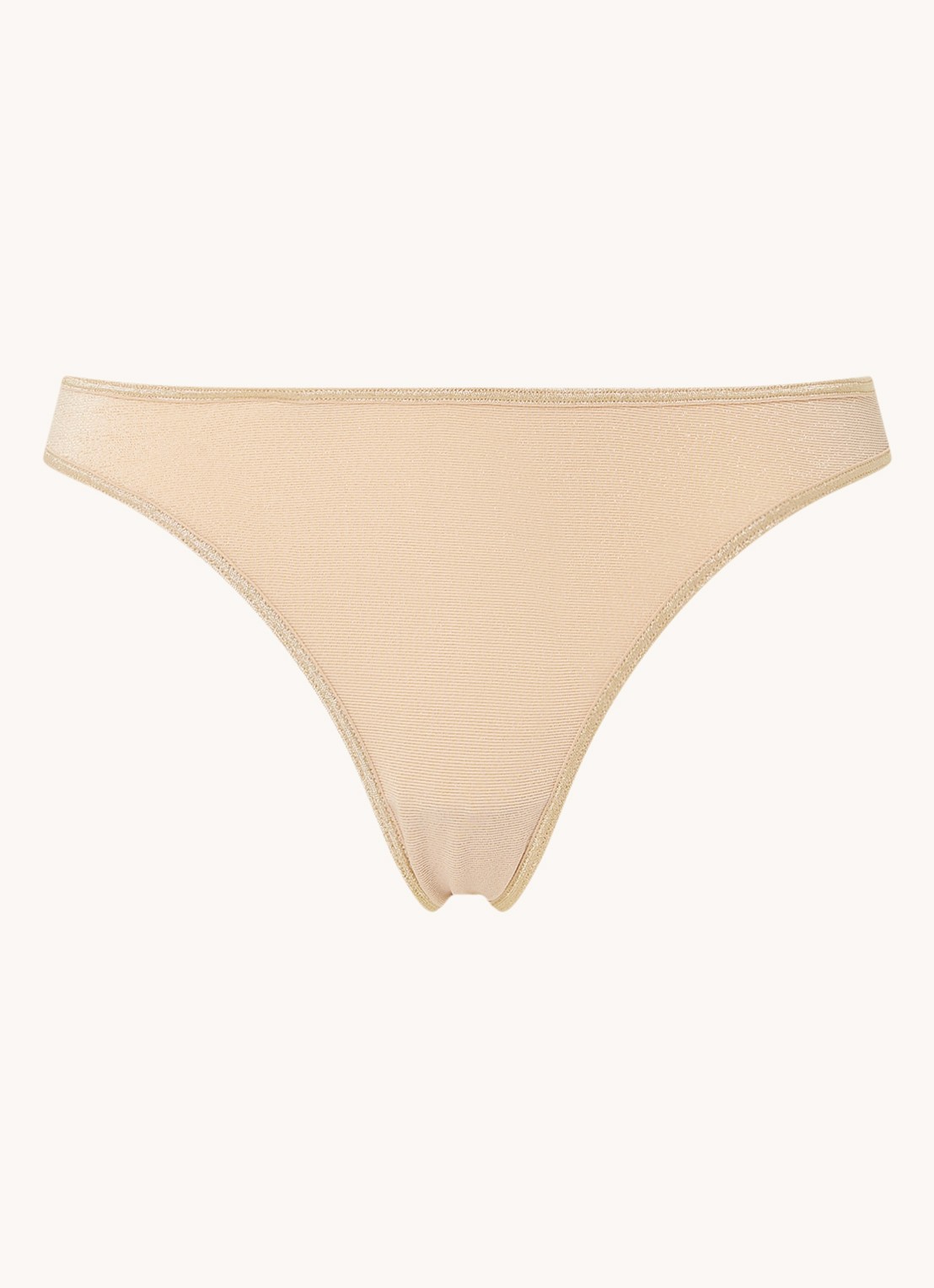 Marlies Dekkers Space Odyssey string met lurex - voorkant 3 zand