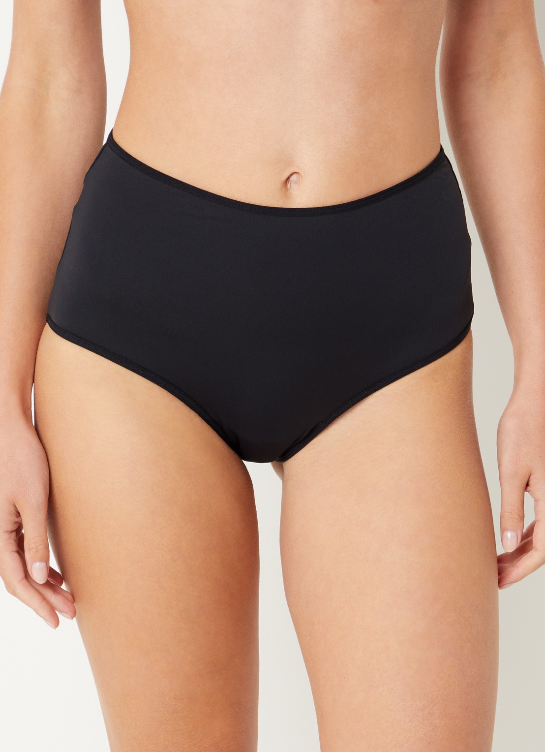 Marlies Dekkers Suspensia high waisted slip met kant - voorkant 4 zwart