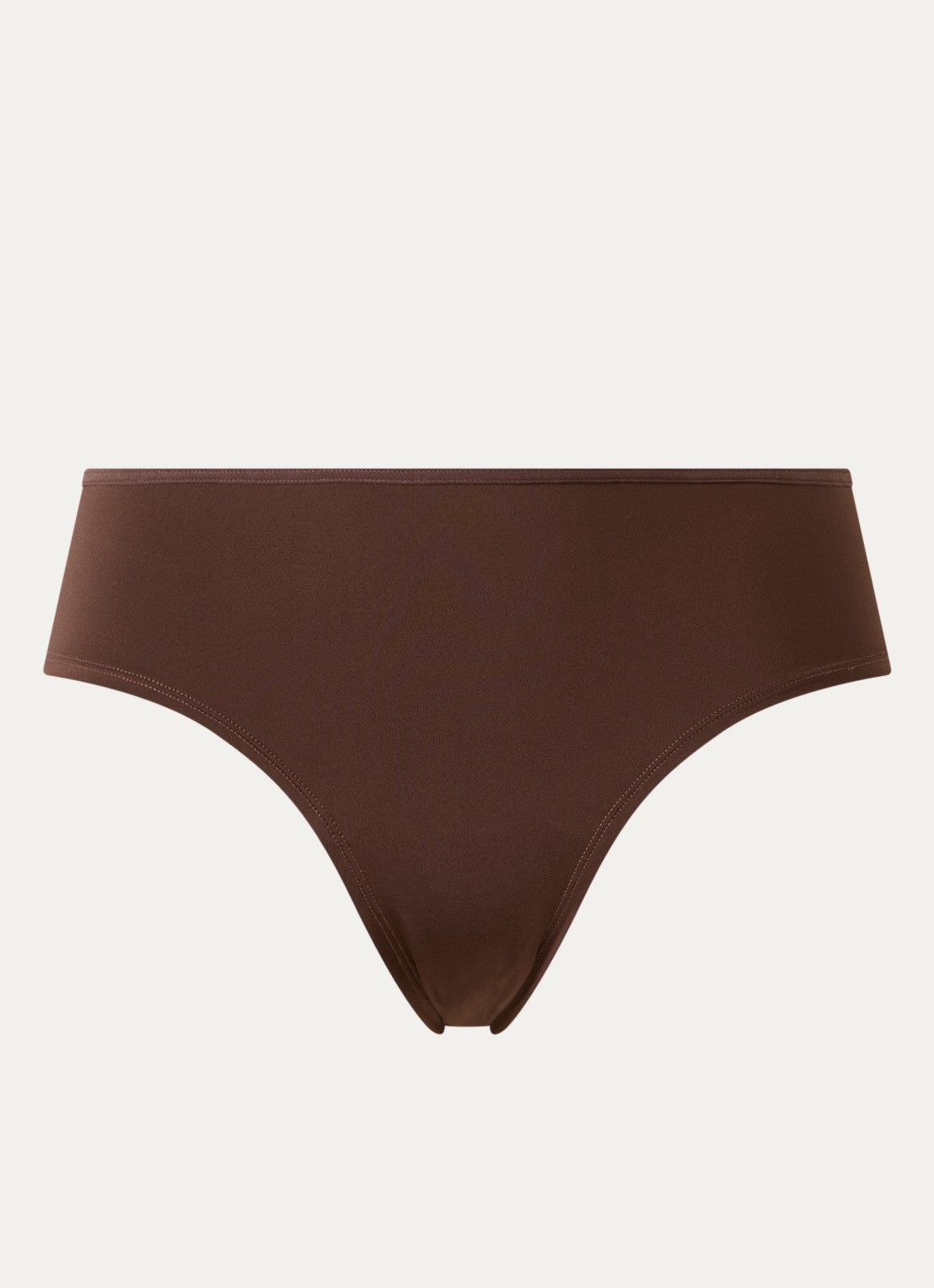 Marlies Dekkers Tanga met overlay van kant - voorkant bruin
