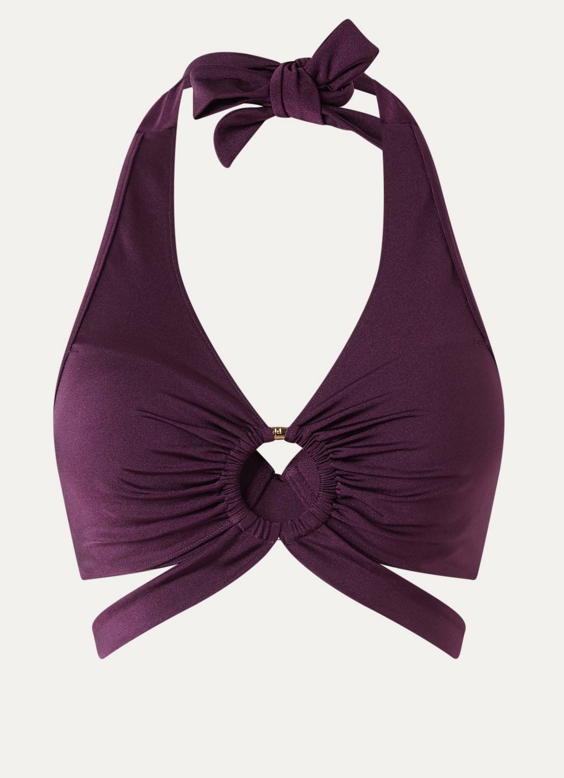 Marlies Dekkers Tanit push-up halter bikinitop met beugelondersteuning - voorkant 2 paars