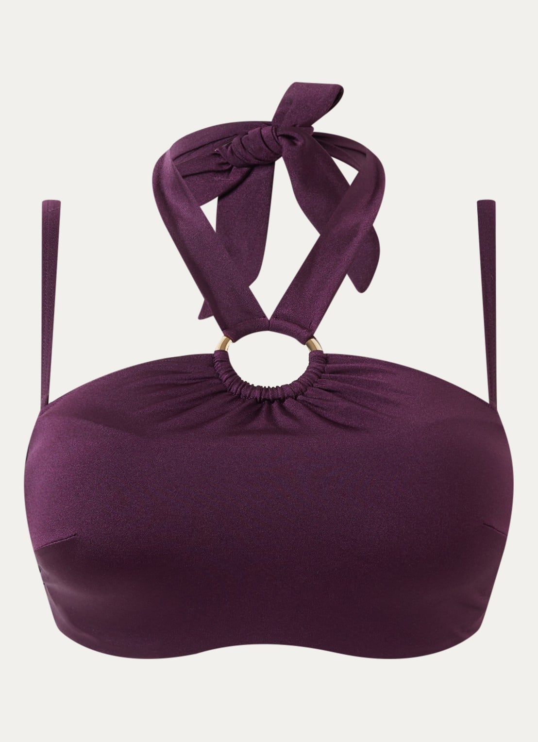 Marlies Dekkers Tanit voorgevormde halter bikinitop met beugelondersteuning - voorkant 2 paars