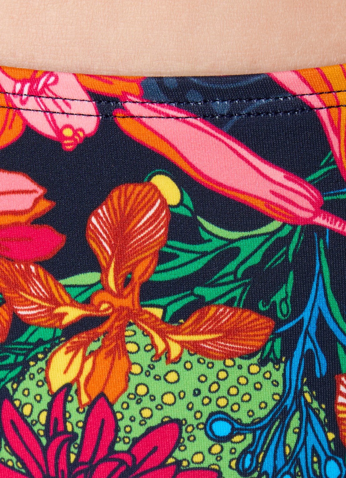 Marlies Dekkers Thalassa bikinislip met bloemenprint - detail 5 donkerblauw