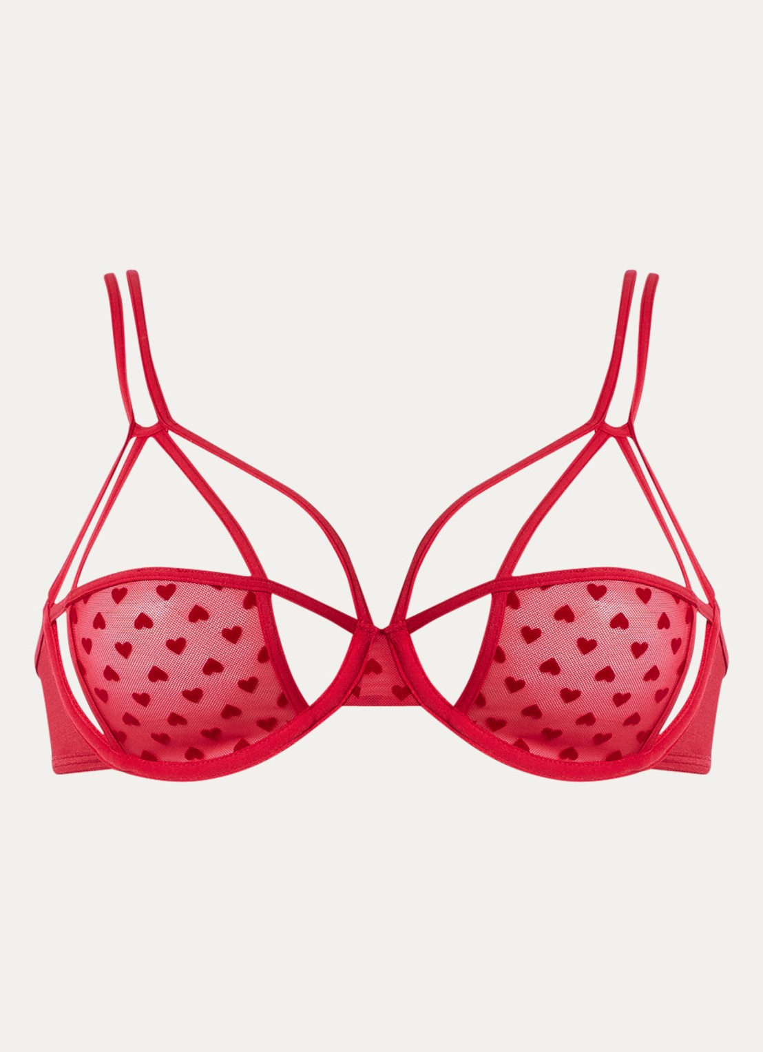 Marlies Dekkers The Art Of Love beugel bh van mesh - voorkant 4 rood