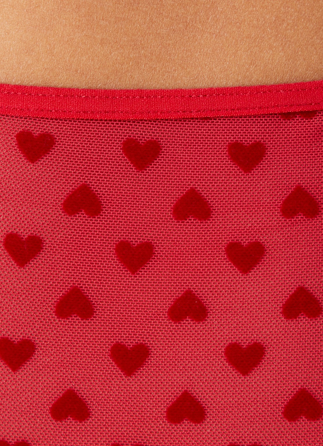 Marlies Dekkers The Art Of Love high waisted slip van mesh - detail 4 rood